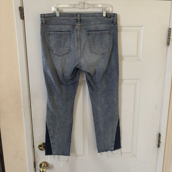 Kut from The Kloth Womens Reese Ankle Straight Leg 14 Ripped College Preppy Logo - Picture 11 of 16